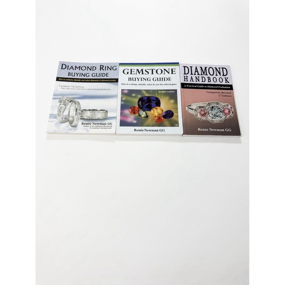 Renee Newman Jewerly Buying Guide Book Lot 3 Books - Diamond & Gemstone